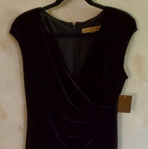 Nipon Boutique Suede Black Dress, Size 12